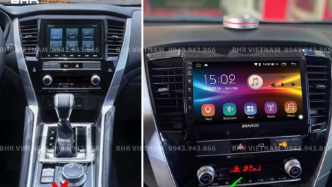 Màn hình DVD Android liền camera 360 xe Mitsubishi Pajero Sport 2018 - nay | Bravigo Ultimate (4G+64G)  